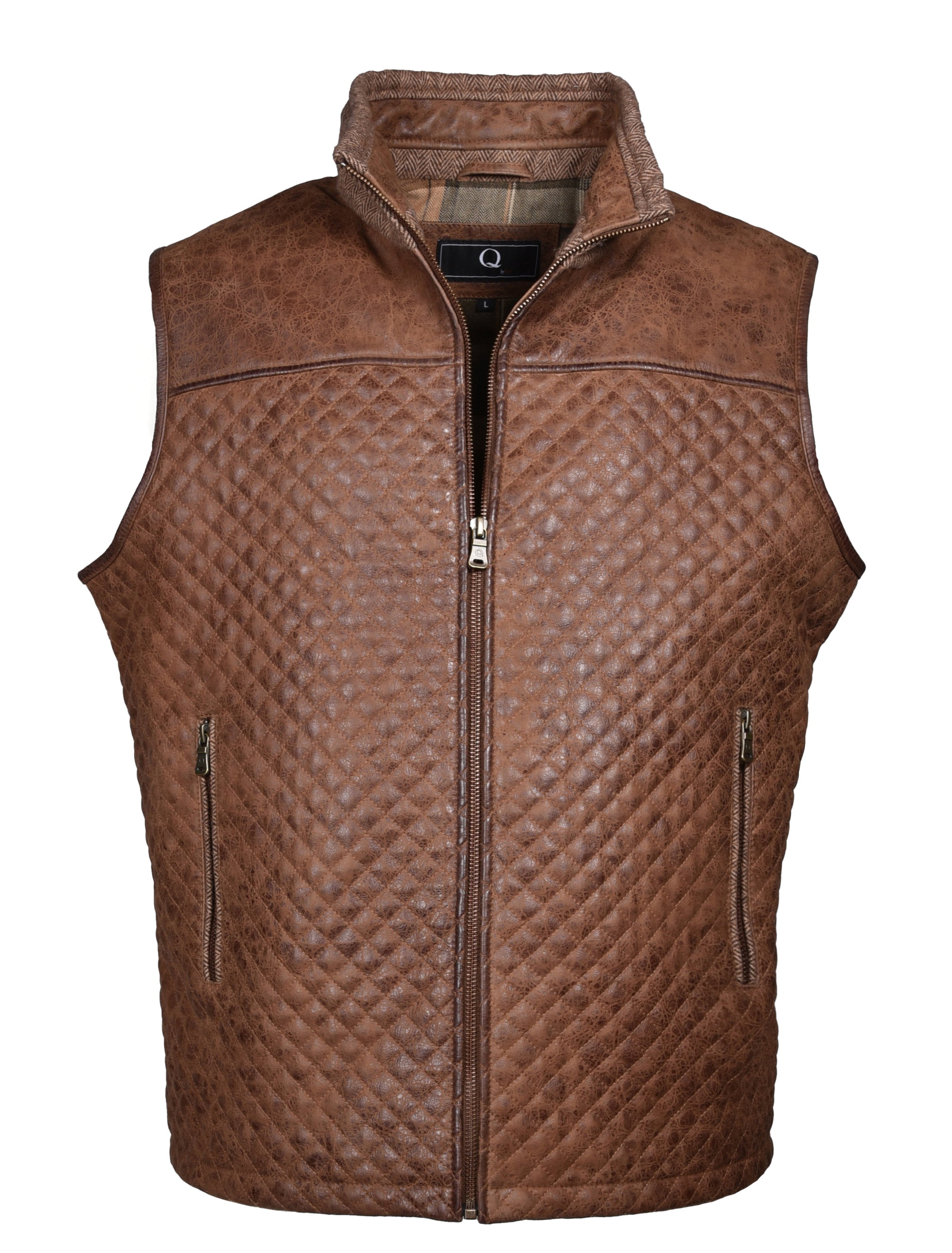 Vintage Leather and Wool selling Vest - Q by Flynt